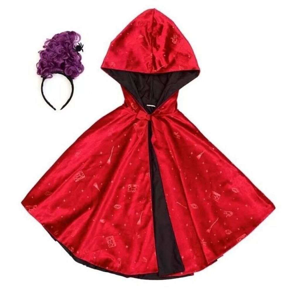 Disney Hocus Pocus MARY Sanderson Costume Accessory Set‎ Headpiece and Cape NEW - Picture 1 of 3